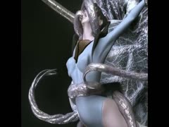 Tentacle monster destroying the pussy of anime babe